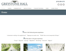 Tablet Screenshot of greystonehall.com